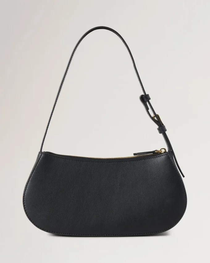 Clovelly Shoulder Bag Black Micro Classic Grain