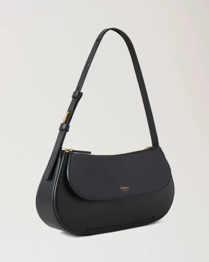 Clovelly Shoulder Bag Black Micro Classic Grain