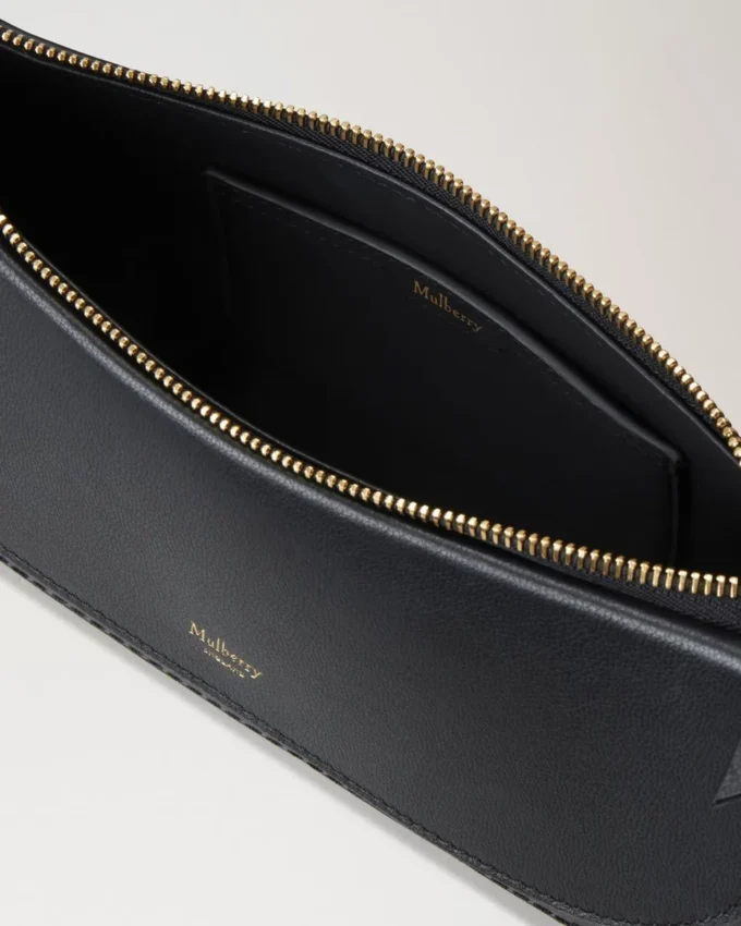 Clovelly Shoulder Bag Black Micro Classic Grain