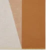 Colour Block Blanket Teak & Cream Lambswool Women