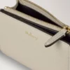 Continental Bifold Zipped Wallet Chalk Small Classic Grain