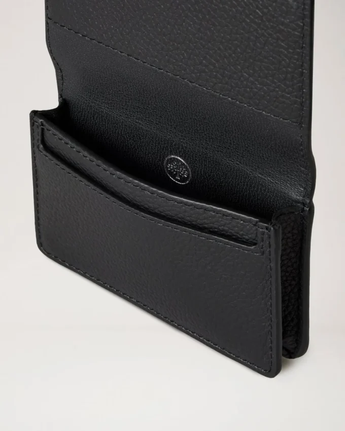 Continental Card Case Black Small Classic Grain