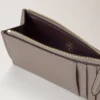 Continental Long Zipped Card Holder Cashmere Taupe Small Classic Grain