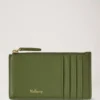 Continental Long Zipped Card Holder Fern Small Classic Grain