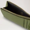 Continental Long Zipped Card Holder Fern Small Classic Grain