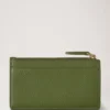 Continental Long Zipped Card Holder Fern Small Classic Grain