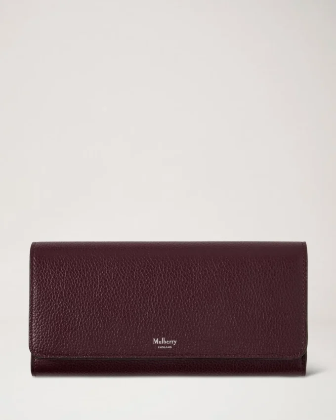Continental Wallet Black Cherry Small Classic Grain