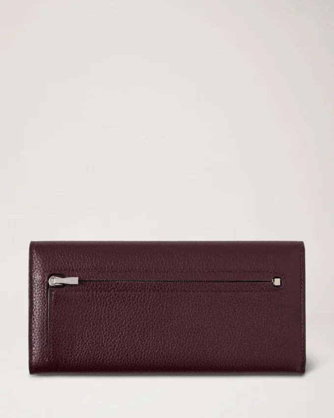 Continental Wallet Black Cherry Small Classic Grain
