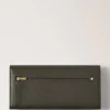 Continental Wallet Juniper Green Small Classic Grain
