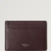 Credit Card Slip Black Cherry Small Classic Grain
