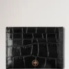 Credit Card Slip Black Shiny Small Croc Gifts