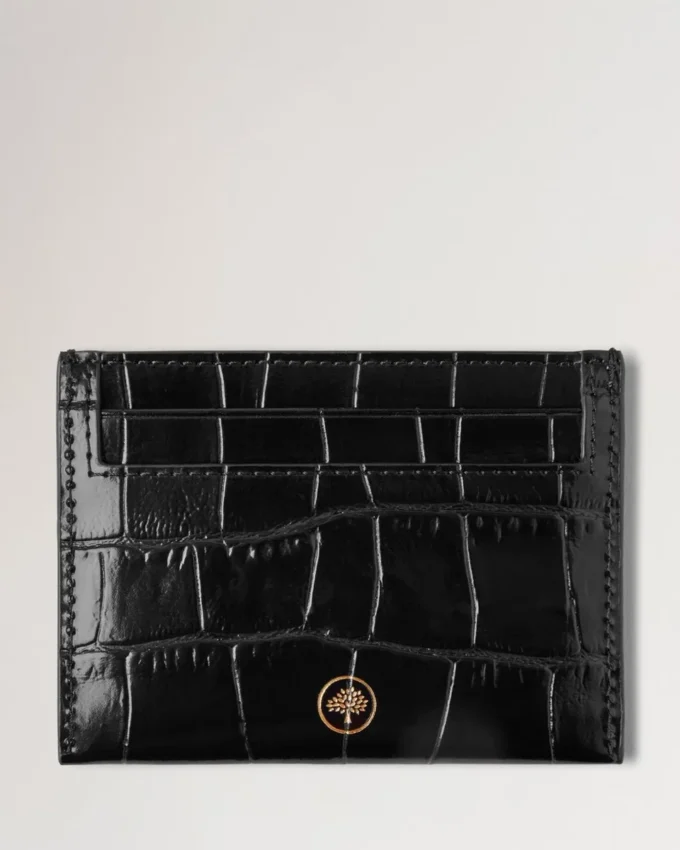 Credit Card Slip Black Shiny Small Croc Gifts