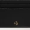 Credit Card Slip Black Small Classic Grain Family