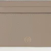 Credit Card Slip Cashmere Taupe Small Classic Grain