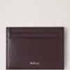 Credit Card Slip Ebony Small Classic Grain Women