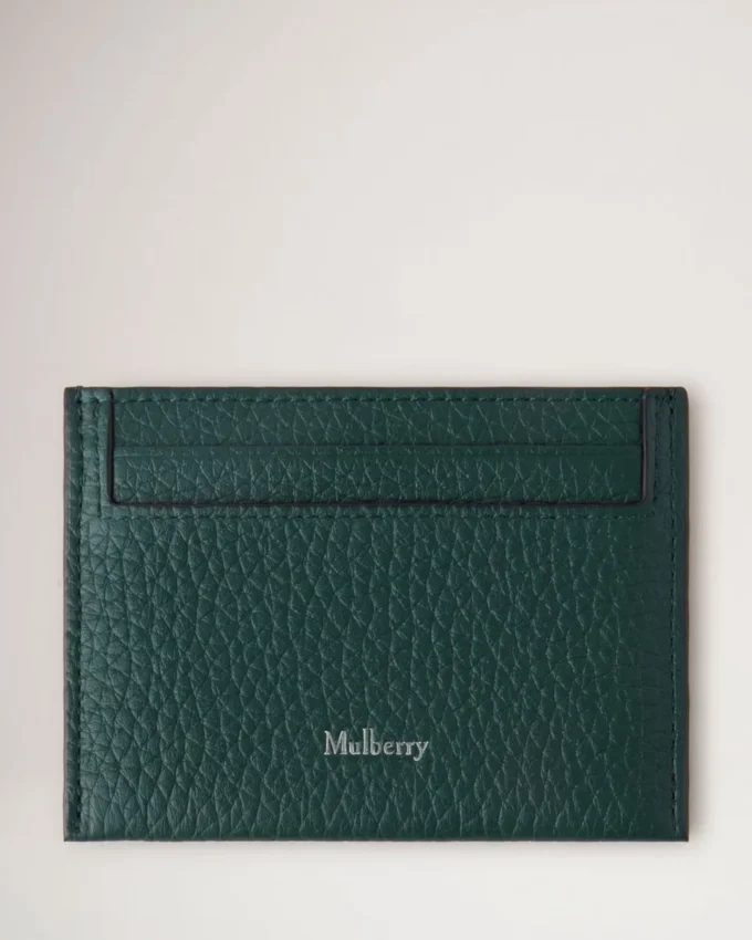 Credit Card Slip Mulberry Green Heavy Grain Women
