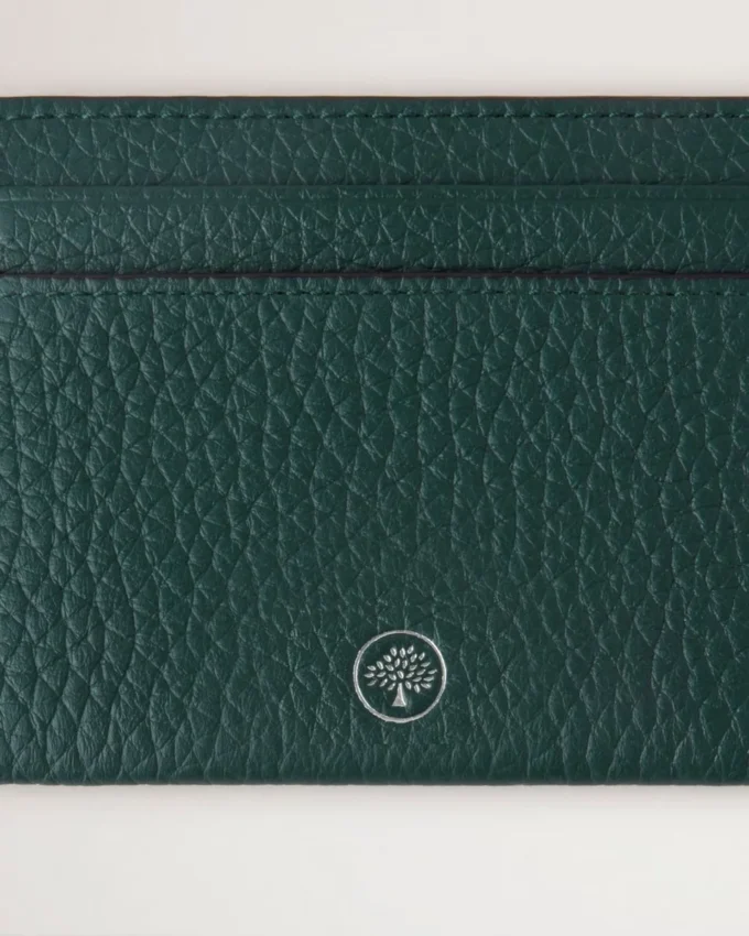 Credit Card Slip Mulberry Green Heavy Grain Women