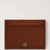 Credit Card Slip Oak Two-Tone Small Classic Grain