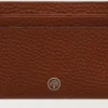 Credit Card Slip Oak Two-Tone Small Classic Grain