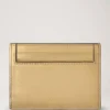 Credit Card Slip Somerset Gold Grainy Metallic Women
