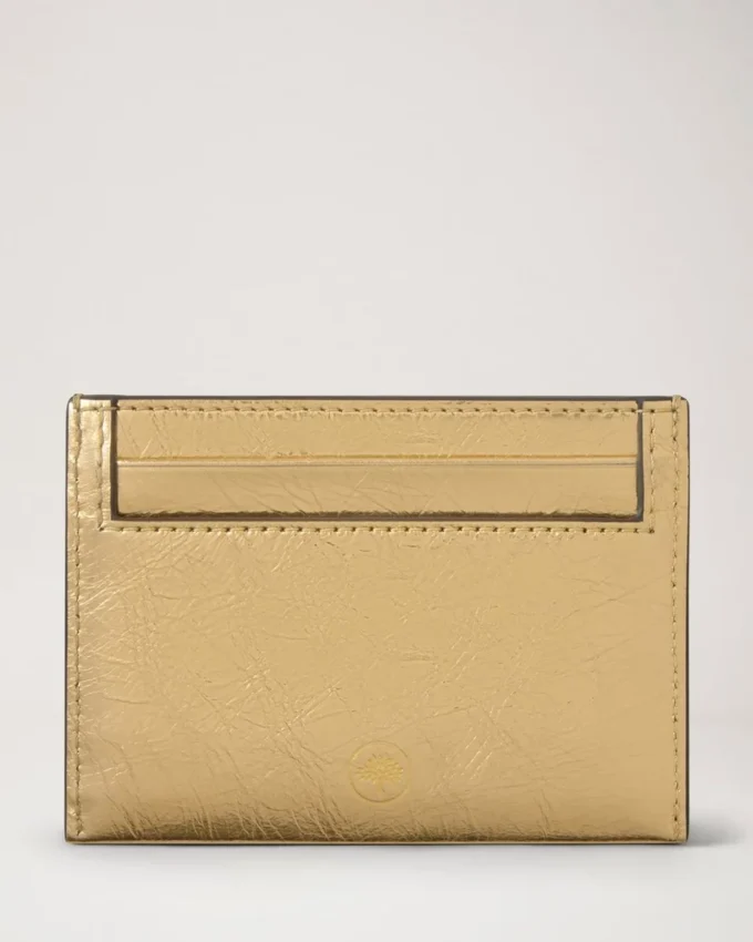Credit Card Slip Somerset Gold Grainy Metallic Women