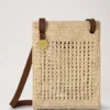 Crochet Crossbody Bag Natural Crochet Raffia Summer Edit