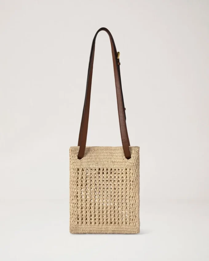 Crochet Crossbody Bag Natural Crochet Raffia Summer Edit