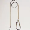 Crossbody Dog Leash Dune & Oxblood Small Classic Grain