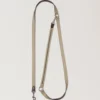 Crossbody Dog Leash Dune & Oxblood Small Classic Grain