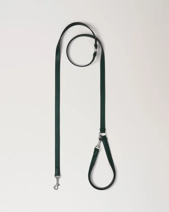 Crossbody Dog Leash Mulberry Green Small Classic Grain