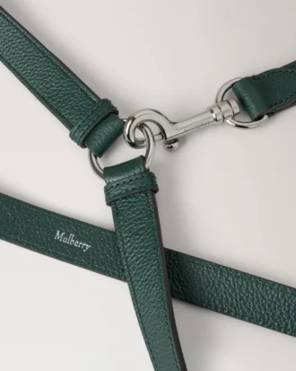 Crossbody Dog Leash Mulberry Green Small Classic Grain