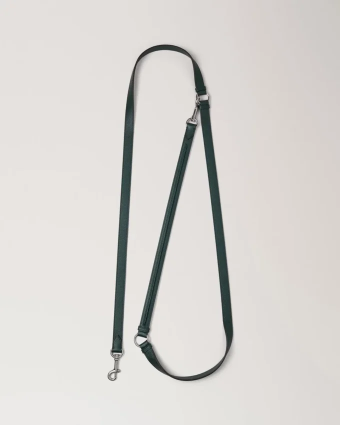 Crossbody Dog Leash Mulberry Green Small Classic Grain