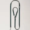 Crossbody Dog Leash Mulberry Green Small Classic Grain