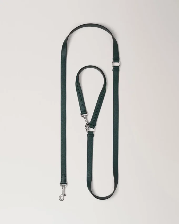 Crossbody Dog Leash Mulberry Green Small Classic Grain