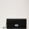 Darley Clutch Black High Shine Leather Women