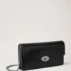 Darley Clutch Black High Shine Leather Women