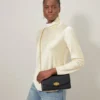 Darley Clutch Black Small Classic Grain Women
