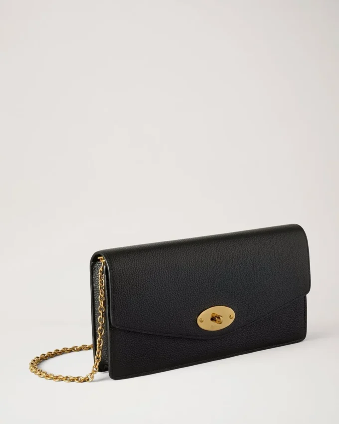 Darley Clutch Black Small Classic Grain Women