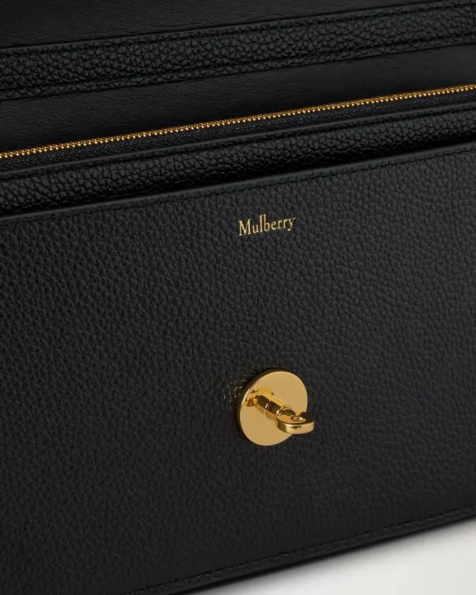 Darley Clutch Black Small Classic Grain Women