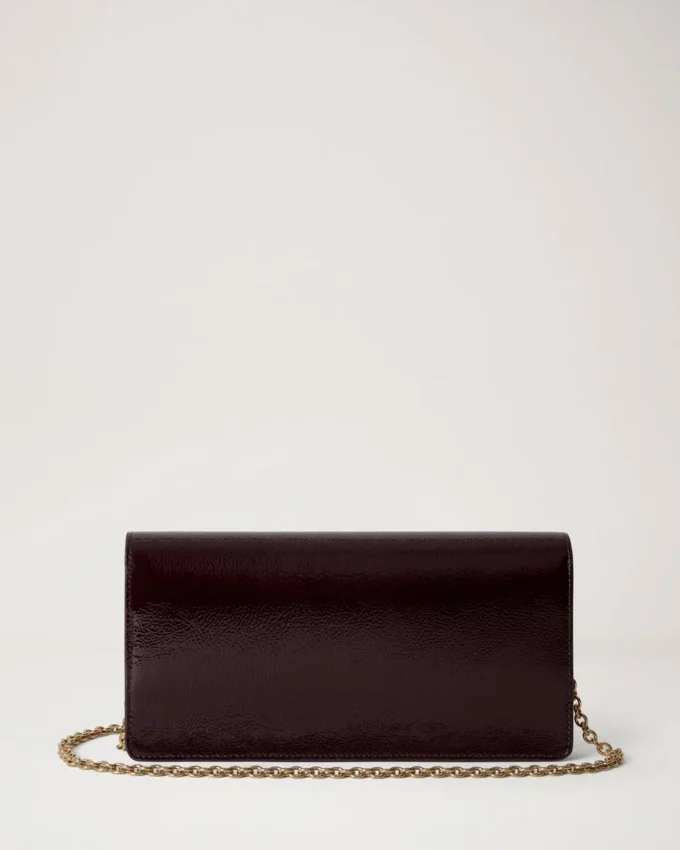 Darley Clutch Deep Aubergine Patent Women