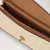Darley Clutch Ecru & Bright Oak Raffia & Leather Trim