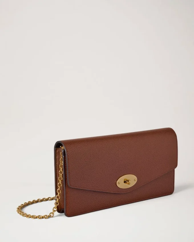 Darley Clutch Oak Two-Tone Small Classic Grain Women