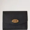 Darley Concertina Wallet Black Small Classic Grain
