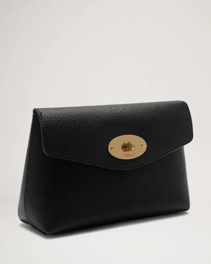 Darley Cosmetic Pouch Black Small Classic Grain
