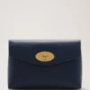 Darley Cosmetic Pouch Bright Navy Small Classic Grain