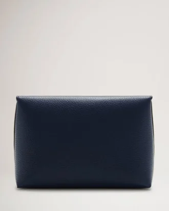 Darley Cosmetic Pouch Bright Navy Small Classic Grain