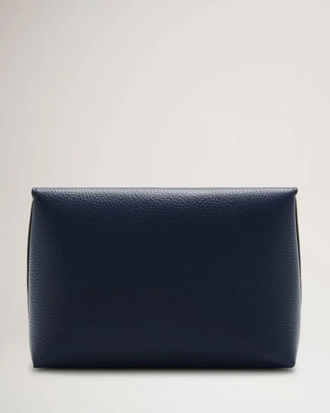 Darley Cosmetic Pouch Bright Navy Small Classic Grain