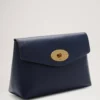 Darley Cosmetic Pouch Bright Navy Small Classic Grain