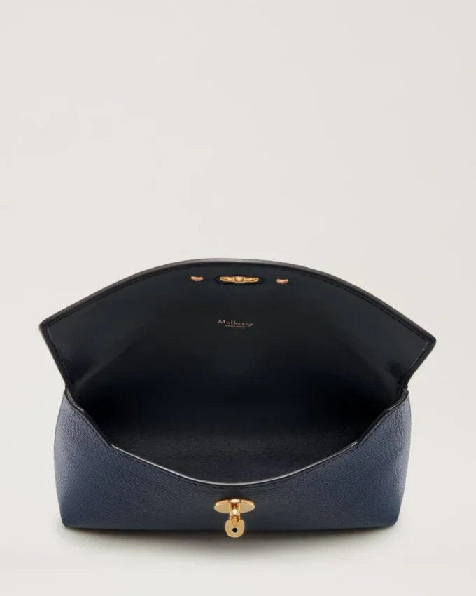 Darley Cosmetic Pouch Bright Navy Small Classic Grain