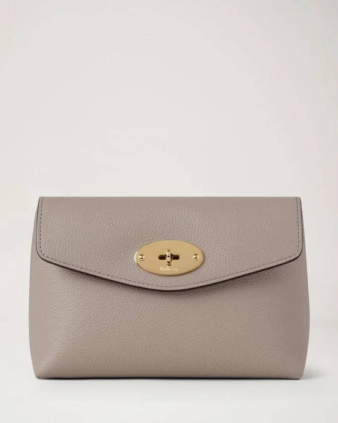 Darley Cosmetic Pouch Cashmere Taupe Small Classic Grain
